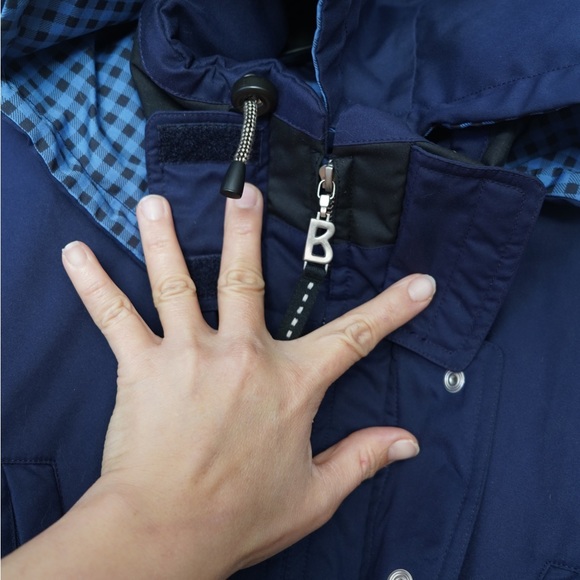 Vintage Bogner Women Blue Skiing Snow Jumpsuit Snowboarding Winter Sz L12 (long) - Picture 10 of 12